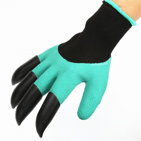 Luvas de Jardinagem com 4 Garras para Cavar