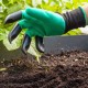 Luvas de Jardinagem com 4 Garras para Cavar