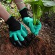 Luvas de Jardinagem com 4 Garras para Cavar